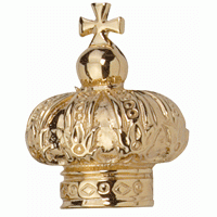 Pommeau couronne pour épée maçonnique, plaqué or