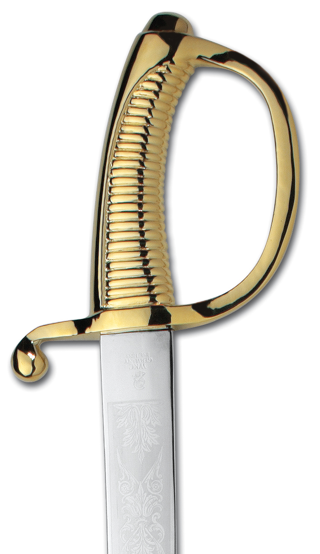 Champagne Sword with brass handle, acid etched blade1311M + 2060