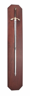 Sword plaque made of solid oak wood for 1 sword