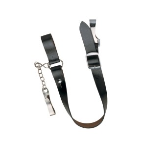 Black leather sword sling
